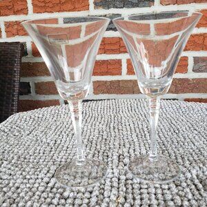 Vintage Lead Crystal Cocktail Glasses